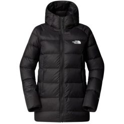 Kurtka sportowa damska Hyalite Down Parka. Czarne kurtki sportowe The North Face, na zimę, bez wzorów, z nylonu, bez kaptura. Za 949.99 zł.