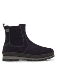 Go Soft Botki RST-BONA-01 Granatowy. Niebieskie botki GO SOFT, bez wzorów, z materiału, bez obcasa, na płaskiej podeszwie, bez zapięcia. Za 269.99 zł.
