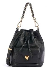 COCCINELLE Skórzana torebka w kolorze czarnym - 21 x 28,5 x 14 cm rozmiar: onesize. Czarne torby na ramię Coccinelle, bez wzorów, z materiału, na ramię, bez dodatków. Za 1,003.18 zł.