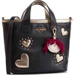 Torebka LOVE MOSCHINO - JC4056PP17LF0000 Nero. Czarne torebki klasyczne Love Moschino, bez wzorów, ze skóry ekologicznej, bez dodatków. W wyprzedaży za 519.00 zł.