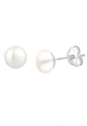 Elli Damskie słodkowodne hodowlane perełki podstawowe filigranowe srebro 925 Sterling Silver Kolczyki 1 ct. Szare kolczyki Elli, z perłą, srebrne. Za 143.99 zł.