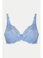 Hunkemöller Biustonosz z fiszbiną Diva 301189 Błękitny. Niebieskie biustonosze Hunkemöller, bez wzorów, z syntetyku. Za 119.99 zł.