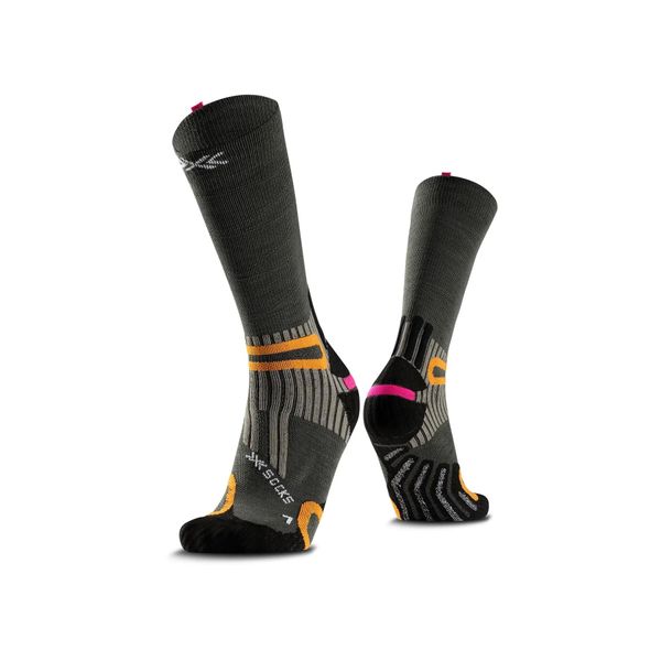 Skarpetki X-Socks Anatomix Merino Crew. Szare skarpety X Socks, bez wzorów, z wełny. Za 198.90 zł.