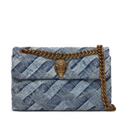 Torebka Kurt Geiger. Niebieskie torebki klasyczne Kurt Geiger, bez wzorów, bez dodatków. Za 789.99 zł.