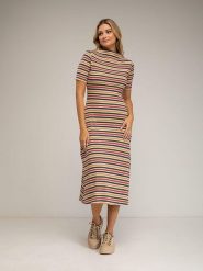 Tantra Sukienka ze wzorem rozmiar: M. Sukienki Tantra, m, bez wzorów, bez kołnierzyka, bez ramiączek, midi. Za 130.99 zł.