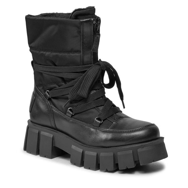 Trzewiki Marc O'Polo. Czarne botki Marc O'Polo, bez wzorów, bez obcasa, na płaskiej podeszwie, bez zapięcia. Za 889.99 zł.