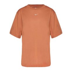 Koszulka damska Nike Sportswear Essential. Brązowe koszulki sportowe Nike, bez wzorów, bez ramiączek. Za 149.99 zł.