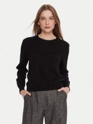 United Colors Of Benetton Sweter 1002D10BG Czarny Relaxed Fit. Czarne swetry United Colors of Benetton, s, bez wzorów, z wełny, bez ramiączek. Za 299.99 zł.