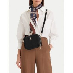 Torebka Beverly Hills Polo Club. Czarne listonoszki Beverly Hills Polo Club, bez wzorów, bez dodatków. Za 249.99 zł.
