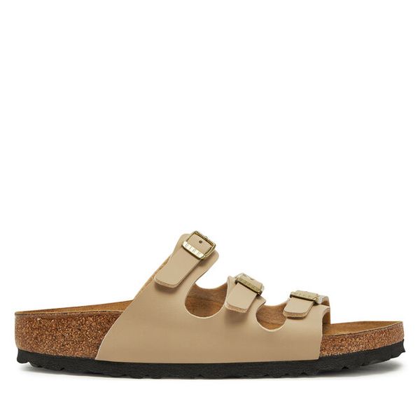 Klapki Birkenstock. Klapki Birkenstock, bez wzorów, bez obcasa. Za 429.99 zł.