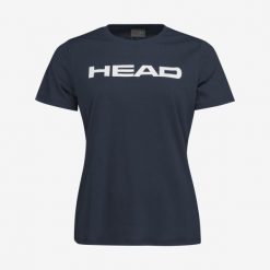 T-shirt damski Club Lucy. Niebieskie t-shirty Head, xl, bez wzorów, z bawełny, bez kołnierzyka, bez ramiączek. W wyprzedaży za 87.50 zł.