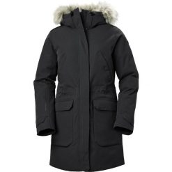 Parka dla kobiet Helly Hansen Varanger. Czarne parki Helly Hansen, na zimę, bez kaptura. W wyprzedaży za 1,355.50 zł.