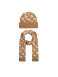Guess Zestaw szalik i czapka GFBOX WP6401 Beżowy. Brązowe czapki Guess, z aplikacjami, z wiskozy. Za 294.99 zł.