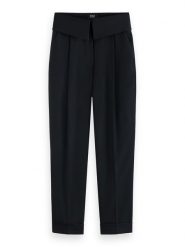 Scotch & Soda Spodnie w kolorze czarnym rozmiar: W30. Czarne spodnie materiałowe Scotch & Soda, na co dzień, bez wzorów, z materiału. Za 140.86 zł.