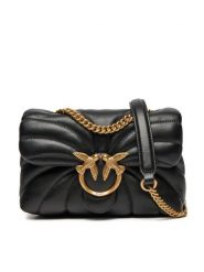 PINKO Torebka Love Puff Mini Cl AI 24-25 PLTT 100039 A1EX Czarny. Czarne torebki klasyczne Pinko, bez wzorów, ze skóry, bez dodatków. Za 1,099.00 zł.