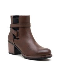 Foreverfolie Botki w kolorze jasnobrązowym rozmiar: 40. Brązowe botki Foreverfolie, bez wzorów, bez obcasa, bez zapięcia. Za 165.99 zł.