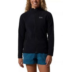Damska bluza polarowa Mountain Hardwear Polartec Microfleece z pełnym zamkiem bł. Czarne bluzy Mountain Hardwear, na zimę, l, bez wzorów, z polaru, bez kaptura. Za 299.00 zł.