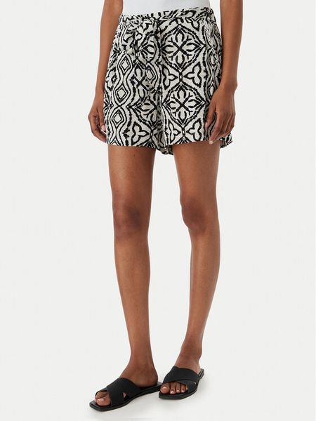 Vero Moda Szorty materiałowe Menny 10323630 Beżowy Regular Fit. Brązowe szorty Vero Moda, bez wzorów, z materiału. Za 92.99 zł.