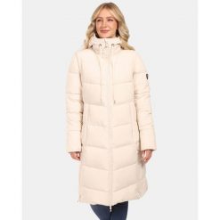 Damski płaszcz ocieplany Kilpi SALI-W. Brązowe płaszcze Kilpi, bez wzorów, bez kaptura. Za 1,041.73 zł.