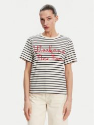 Weekend Max Mara T-Shirt Olga 2515971042 Granatowy Regular Fit. Niebieskie t-shirty Weekend Max Mara, m, bez wzorów, z bawełny, bez kołnierzyka, bez ramiączek. Za 359.99 zł.