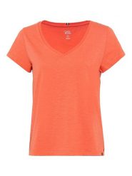 Camel Active Koszulka w kolorze pomarańczowym rozmiar: S. Pomarańczowe bluzki Camel Active, s, bez wzorów, z bawełny, bez kołnierzyka, bez ramiączek. Za 60.99 zł.