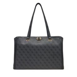 Torebka Guess. Czarne shopper Guess, z aplikacjami, bez dodatków. Za 409.99 zł.