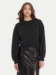 PINKO Bluza Maliardo 105510 A2RB Czarny Regular Fit. Czarne bluzy Pinko, xxl, bez wzorów, z bawełny, bez kaptura. Za 809.99 zł.