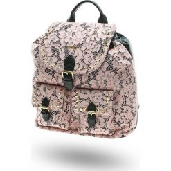 PLECAK TWINSET. Czarne plecaki Twinset, z aplikacjami, z koronki. Za 410.00 zł.