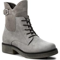 Botki SERGIO BARDI - Grosseto FW127266217JN 609. Szare botki Sergio Bardi, bez wzorów, z nubiku, bez obcasa, bez zapięcia. W wyprzedaży za 219.00 zł.