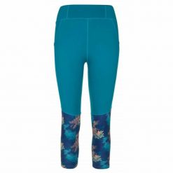Damskie legginsy fitness 3/4 Kilpi SOLAS-W. Niebieskie legginsy Kilpi, xs, bez wzorów. Za 153.53 zł.