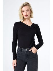 Garcia Koszulka w kolorze czarnym rozmiar: M. Czarne bluzki Garcia, m, bez wzorów, bez kołnierzyka, bez ramiączek. Za 104.99 zł.