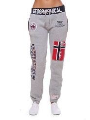 Geographical Norway Spodnie dresowe "Myer" w kolorze szarym rozmiar: XL. Szare spodnie dresowe Geographical Norway, xl, bez wzorów, z dresówki. Za 79.03 zł.