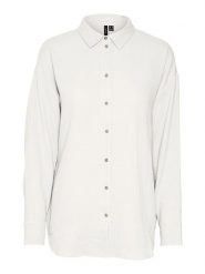 Vero Moda Koszula "Natali" w kolorze białym rozmiar: M. Białe koszule Vero Moda, m, bez wzorów, z bawełny, bez kołnierzyka, bez ramiączek. Za 99.45 zł.
