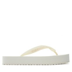 Japonki Calvin Klein Jeans. Klapki Calvin Klein Jeans, bez wzorów, z jeansu, bez obcasa. Za 179.99 zł.
