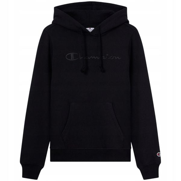 Bluza damska Champion Hooded Sweatshirt. Czarne bluzy Champion, l, bez wzorów, z bawełny, z kapturem. Za 212.99 zł.