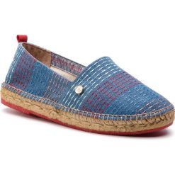 Espadryle TRUSSARDI JEANS - 79A00360 U151. Niebieskie espadryle Trussardi Jeans, bez wzorów, z jeansu, bez obcasa, bez zapięcia. W wyprzedaży za 249.00 zł.