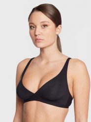 Hanro Biustonosz braletka Cotton Sensation 1387 Czarny. Czarne biustonosze Hanro, bez wzorów, z bawełny. Za 179.99 zł.