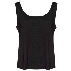 Koszulka Typu Tank Top Dla Kobiet. Czarne koszulki sportowe AWDIS, bez wzorów, bez ramiączek. Za 66.99 zł.