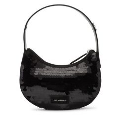 Torebka KARL LAGERFELD. Czarne torebki klasyczne KARL LAGERFELD, bez wzorów, bez dodatków. Za 499.99 zł.