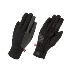 Weatherproof Gloves. Czarne rękawiczki AGU, bez wzorów, z materiału, sportowe. Za 431.50 zł.