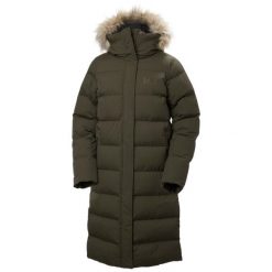Parka dla kobiet Helly Hansen Aria. Zielone parki Helly Hansen, na zimę, bez kaptura. W wyprzedaży za 1,275.50 zł.