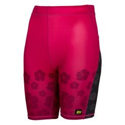 Legginsy krótkie do biegania damskie EXTREME HOBBY 1/3 FLOWERS. Czerwone legginsy EXTREME HOBBY, m, bez wzorów, z dzianiny, krótkie. Za 169.00 zł.
