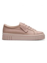 Clarks Skórzane sneakersy "Lea" w kolorze jasnoróżowym rozmiar: 39,5. Różowe trampki Clarks, bez wzorów, bez zapięcia. Za 237.73 zł.