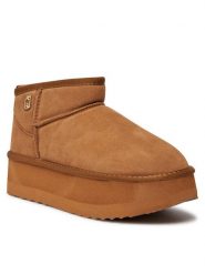 Liu Jo Śniegowce Jane 01 SA4051 PX002 Brązowy. Brązowe trapery i śniegowce Liu Jo, ze skóry. Za 749.99 zł.