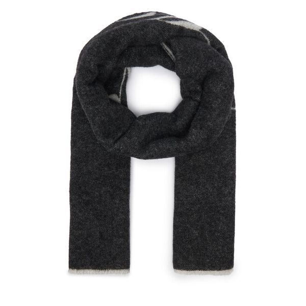 Szal HUGO. Czarne szaliki Hugo, bez wzorów. Za 399.99 zł.