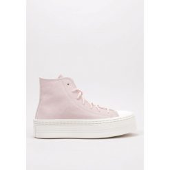 Buty Converse Chuck Taylor All Star Modern Lift Różowe. Czerwone trampki Converse, bez wzorów, z materiału, za kostkę, bez zapięcia. W wyprzedaży za 371.80 zł.