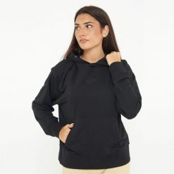 Unisex bluza sportowa z kapturem F BOXY czarna. Czarne bluzy LEGEA, l, bez wzorów, z bawełny, z kapturem. Za 96.00 zł.