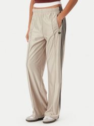 Adidas Spodnie dresowe Metallic Firebird KS9974 Beżowy Wide Leg. Brązowe spodnie dresowe Adidas, xl, bez wzorów, z dresówki. Za 369.99 zł.