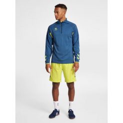 Bluza rozpinana do połowy Hummel Lead Pro. Niebieskie bluzy Hummel, m, bez wzorów, bez kaptura. W wyprzedaży za 252.40 zł.