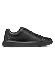 Geox Skórzane sneakersy "Deiven" w kolorze czarnym rozmiar: 40. Czarne trampki Geox, bez wzorów, bez zapięcia. Za 324.95 zł.